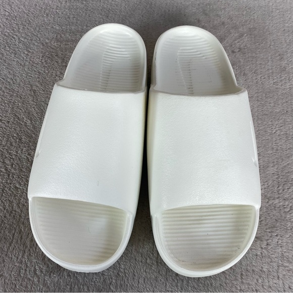 Nike Calm Slide Sandals Womens Size 7 White Water Comfort Casual NEW - Picture 8 of 9